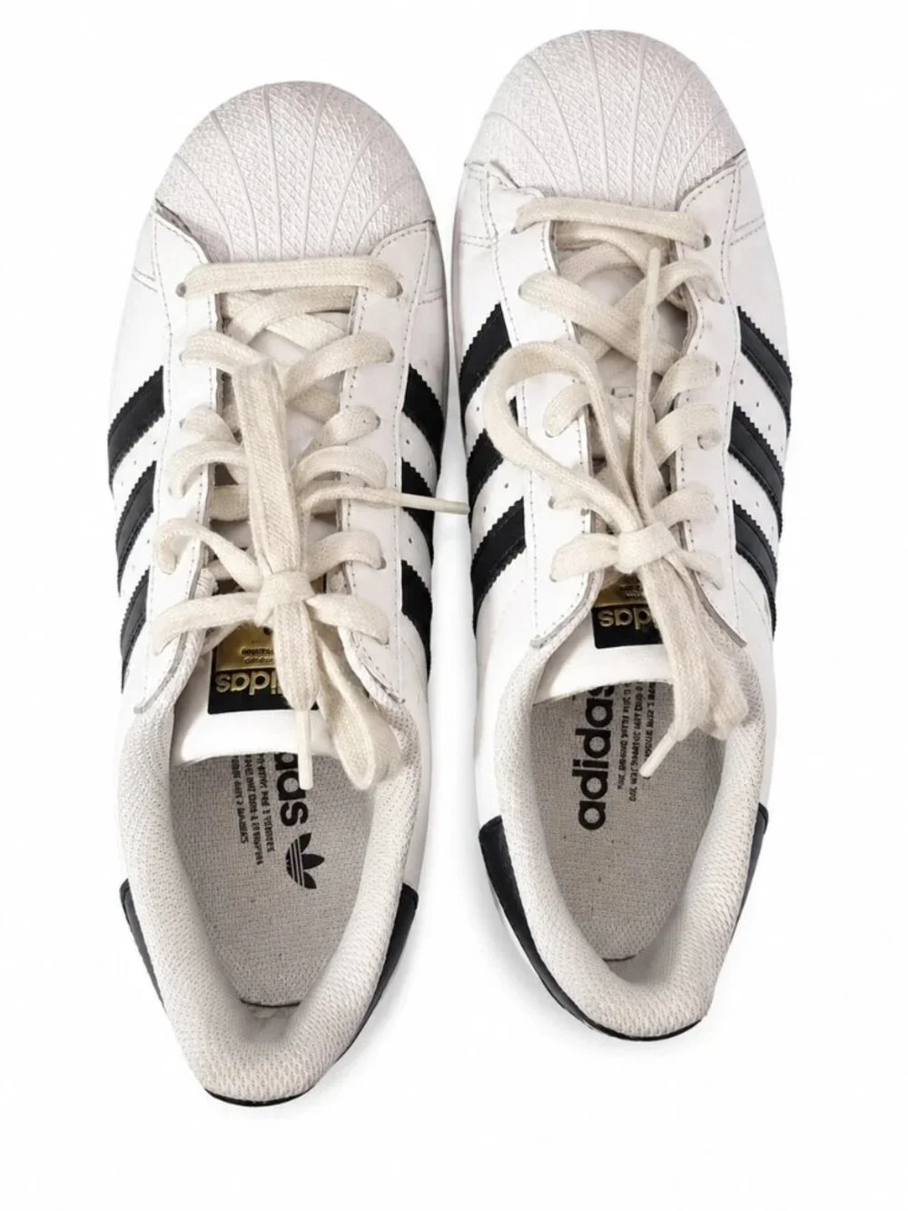 Adidas Superstar Men's 6.5 Shoes White Leather Low Top Sneakers